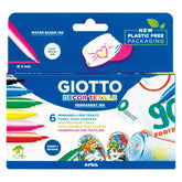 Rotulador Giotto C/6 Textile Color Surtidos | Fila | Pack 1 Unidades